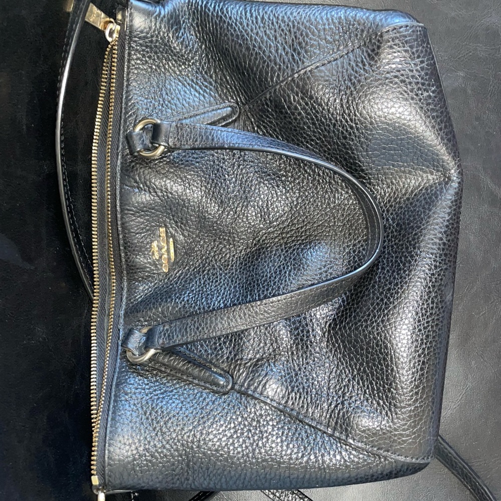 Black coach purse